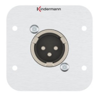 Kindermann 7441000416 Steckdose XLR Aluminium