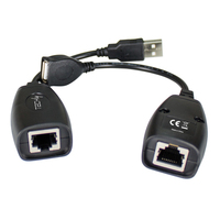 Techly IUSB-EXTENDTY5 cable gender changer USB RJ-45 Black