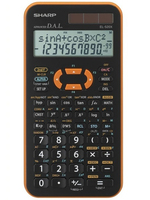 Sharp EL-520X calcolatrice Tasca Calcolatrice scientifica Nero, Arancione