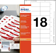 Avery 6530 etichetta per stampante Bianco Etichetta per stampante non adesiva