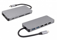 EXSYS EX-1221HM Notebook-Dockingstation & Portreplikator USB 3.2 Gen 1 (3.1 Gen 1) Type-C Silber