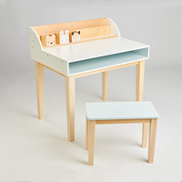 Tender Leaf Toys Desk and Chair Blau, Weiß, Holz Gummibaumholz, Holz