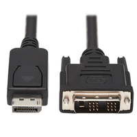 Tripp Lite P581-006 video átalakító kábel 1,83 M DisplayPort DVI-D Fekete, Fehér