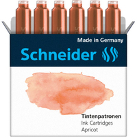 Schneider Schreibgeräte Pastel inktcartridge 6 stuk(s) Origineel Oranje