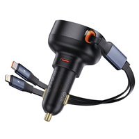 Baseus Enjoyment Pro 60W Universel Noir Allume-cigare Charge rapide Auto