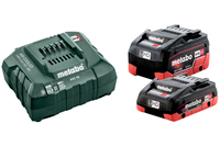 Metabo BASIC SET LIHD 1 X 4.0 AH + 1 X 5.5 AH Batterie- & Ladegerät-Set
