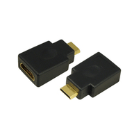 LogiLink AH0009 tussenstuk voor kabels HDMI C HDMI A Zwart