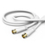 Hama 00205035 coax-kabel 3 m F-type Wit