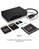 ICY BOX IB-CR401-C3 geheugenkaartlezer USB 3.2 Gen 1 (3.1 Gen 1) Type-C Zwart