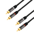 LogiLink CA1202 cable de audio 1 m 2 x RCA Negro