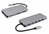EXSYS EX-1221HM notebook dock & poortreplicator USB 3.2 Gen 1 (3.1 Gen 1) Type-C Zilver