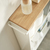 Yamazaki 4306 Etagère & Platzsparer für Badezimmer Weiß Stahl, Holz