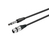 Vivolink PROAUDXLRFJACKS3 Audio-Kabel 1 m XLR 6.35mm Schwarz
