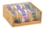 Teebox EARL GREY, aus Bambusholz, mit 6 Fächern, mit Kunststoff-Sichtklappe,