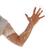 PE-Einweg-Handschuh, SOFTLINE LANG, der vielseitige, Länge 85-90cm, Orange, 2000 Stück