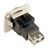 RS PRO USB-Steckverbinder 2.0 A, 2-Port Buchse, Tafelmontage