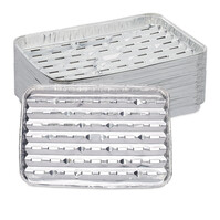 40 x Grillschale in Silber - (B)34 x (T)22 cm 10049376_0