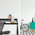 Relaxdays Schreibtisch klappbar, platzsparender Bürotisch, Ablage, Home Office, Jugendzimmer, 92 x 84 x 60 cm, schwarz