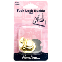 Hemline Tuck Lock Buckle: 31mm: Gold 1 x Pack consists of 5 Individual sales units