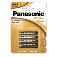 Panasonic alkáli teljesítmény AAA / Micro LR03APB akkumulátor 4-Pack