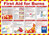 CLICK MEDICAL FIRST AID FOR BURNS POSTER A603