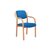 Jemini Blue Wood Frame Side Chair With Arms KF03514