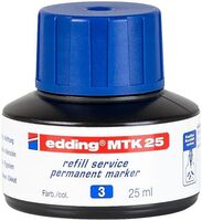 edding MTK 25 Bottled Refill Ink for Permanent Markers 25ml Blue