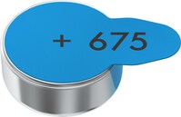 Acoustic Special PR44 (675) Batterie, 6 Stk. Blister - Zink Air-Knopfzelle, 1,45 V Hörgerätebatterie