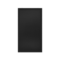 Wandkrijtbord Europel met lijst 60x110cm zwart