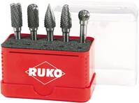 RUKO 116004 Maróstift Keményfém 10 mm Szár átmérő 6 mm 5 részes