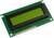 Display Elektronik LC kijelző Sárga-zöld 16 x 2 Pixel (Sz x Ma x Mé) 84 x 44 x 6.5 mm