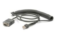 Cable RS232 9 ft, coiled Standard DB9 female, TxD on 2, Power-Port, coiled. Cable code R02Signal Cables
