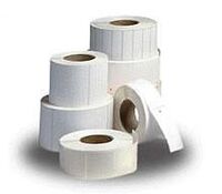 Label roll, 25x76mm thermal paper, 12 rolls/box, Z-Select 2000D, premium coated Druckeretiketten