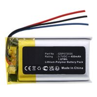 Battery 1.67Wh 3.7V 450mAh for JBL Wireless Headset Egyéb