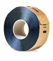 PP-Band für Umreifungsmaschinen, 12 mm x 3000 lfm., Stärke: 63 µ, Farbe: schwarz