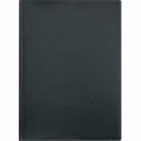 Buchkalender 796 A5 1 Woche/2 Seiten Kunstleder-Einband schwarz 2025