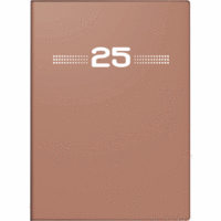 Taschenkalender Perfect/Technik I 10x14cm 1 Woche/2 Seiten Kunststoff-Einband caramel 2025