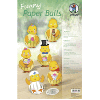 Funny Paper Balls 'Küken' Set für 12 Funny Paper Balls