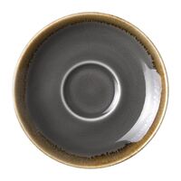 Pack of 6 Olympia Kiln Espresso Saucer Smoke Porcelain