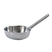 Bourgeat Tradition Plus Flared Saut� Pan with Reinforced Non Drip Edge - 240mm