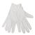 Nisbets Men's Waiting Gloves in White - Cotton - Comfortable Construction - L