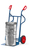 fetra® Sackkarre, 350 kg Tragkraft, Schaufel 300 x 480 mm, Höhe 1200 mm, Vollgummiräder