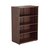 Jemini Wooden Bookcase 800x450x1200mm Dark Walnut KF810339