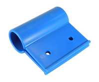 Pendelschale 100 mm, Kunststoff, blau, für Rohr 1", f. Lamellen 66/100 % Überl.,
