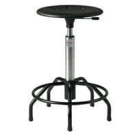 Industrial work stools - Plastic moulded seat, adjustment 460-650mm and spider steel base