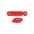 27mm Traffolyte valve marking tags - Red (226 to 250)