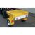 Towable drop salt spreader and gritter attachment