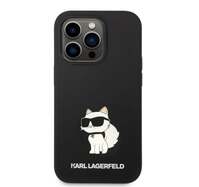 Karl Lagerfeld Liquid Choupette NFT Apple iPhone 14 Pro szilikon hátlap tok fekete (KLHCP14LSNCHBCK)