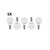 5x LED SMD Lampe G45 E14 5W 470 lm WW Aktion