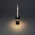 LED Akku-Tischleuchte & Kerzenhalter NANTES, IP54, 2200 / 2700K, mit Touch-Dimmer, schwarz
